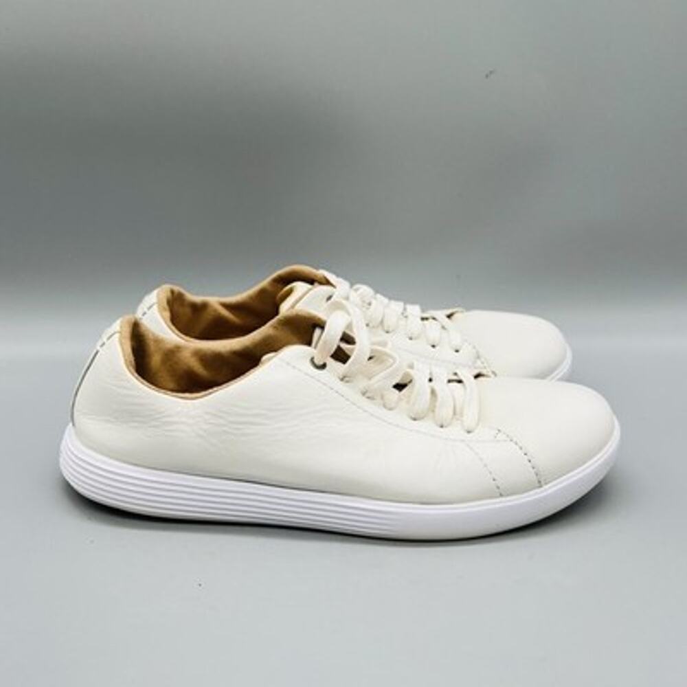 Cole Haan Shoes Womens 8 White Leather Low Top Sneakers Comfort Casual